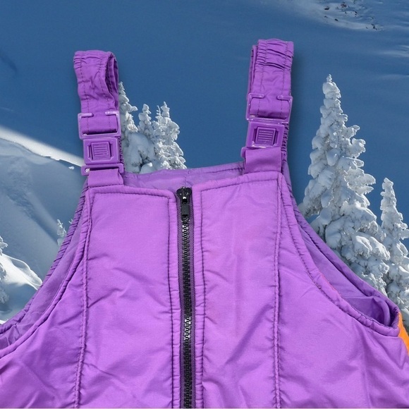 VINTAGE New Moves Size 4 Purple Snow/Ski Bib Overalls - Picture 3 of 5
